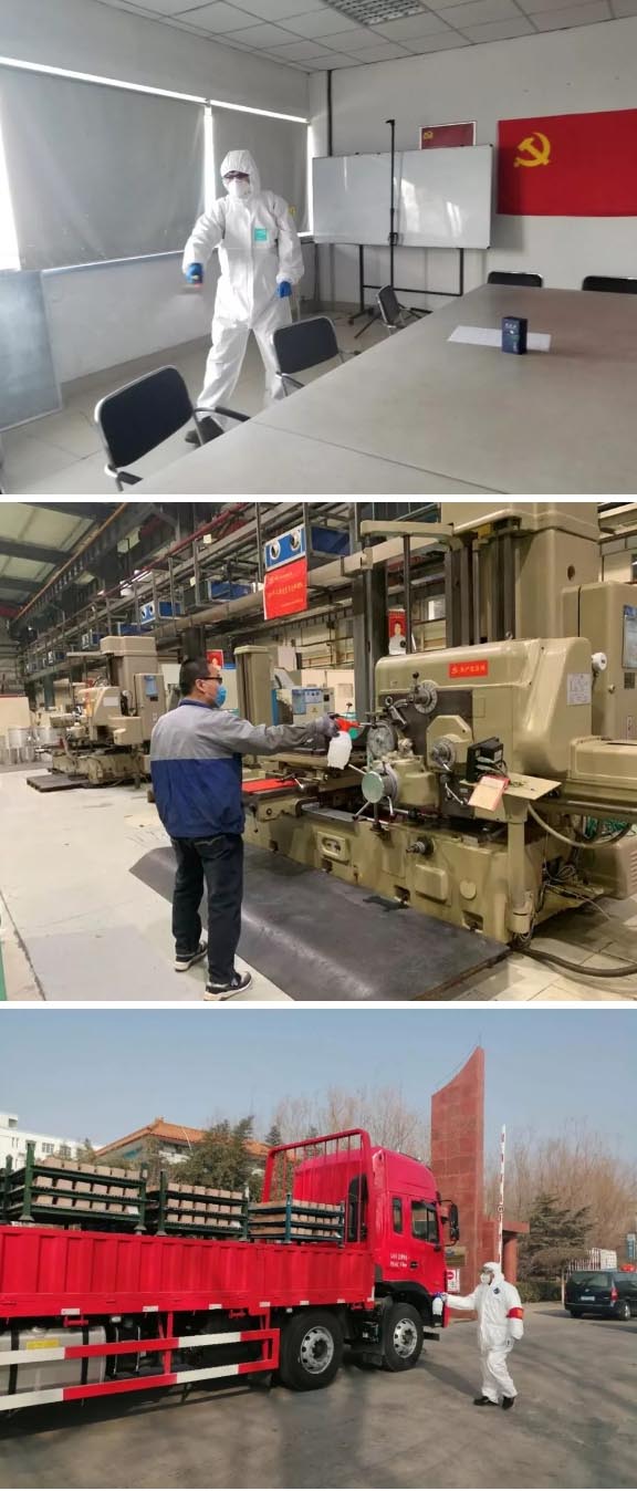 公共區(qū)域、生產(chǎn)車間：消毒、消毒、消毒